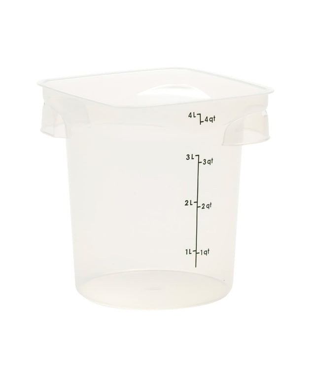 Cambro 4RFSPROPP190 Hộp Đựng Thực Phẩm Tròn CamRound® FreshPro 3.8 lít - Polypropylene, Trong Mờ