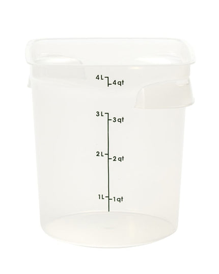 Cambro 4RFSPROPP190 Hộp Đựng Thực Phẩm Tròn CamRound® FreshPro 3.8 lít - Polypropylene, Trong Mờ