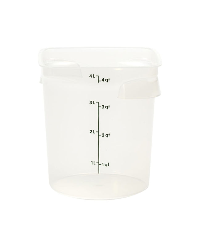 Cambro 4RFSPROPP190 Hộp Đựng Thực Phẩm Tròn CamRound® FreshPro 3.8 lít - Polypropylene, Trong Mờ