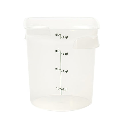 Cambro 4RFSPROPP190 Hộp Đựng Thực Phẩm Tròn CamRound® FreshPro 3.8 lít - Polypropylene, Trong Mờ