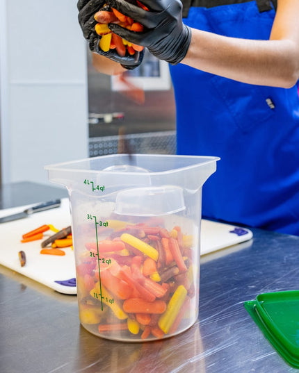 Cambro 4RFSPROPP190 Hộp Đựng Thực Phẩm Tròn CamRound® FreshPro 3.8 lít - Polypropylene, Trong Mờ