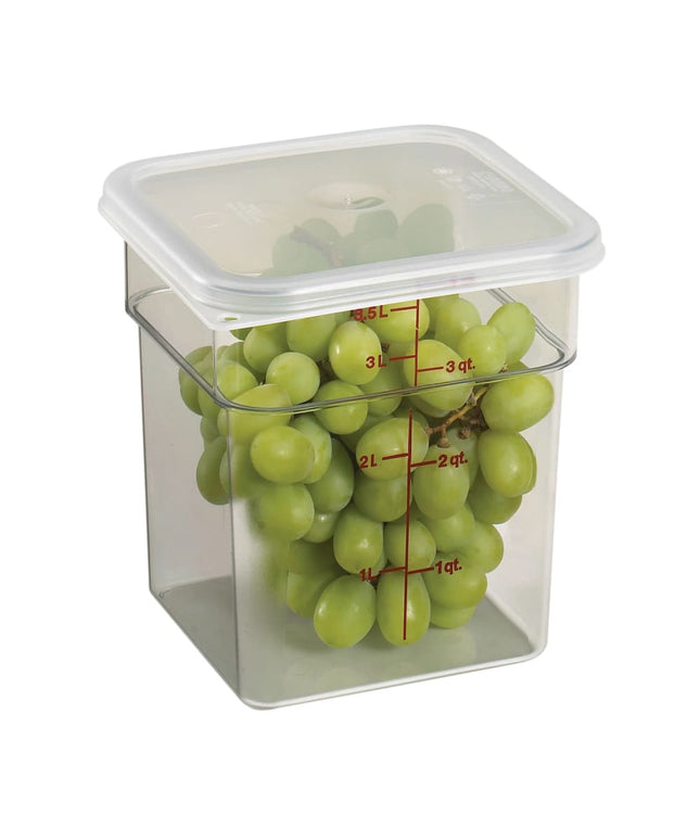 Cambro 4SFSCW135 Hộp Đựng Thực Phẩm Vuông CamSquare® 3.8 lít - Polycarbonate, Trong Suốt