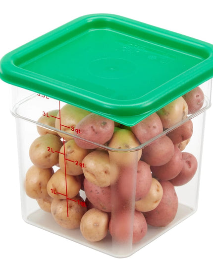 Cambro 4SFSCW135 Hộp Đựng Thực Phẩm Vuông CamSquare® 3.8 lít - Polycarbonate, Trong Suốt