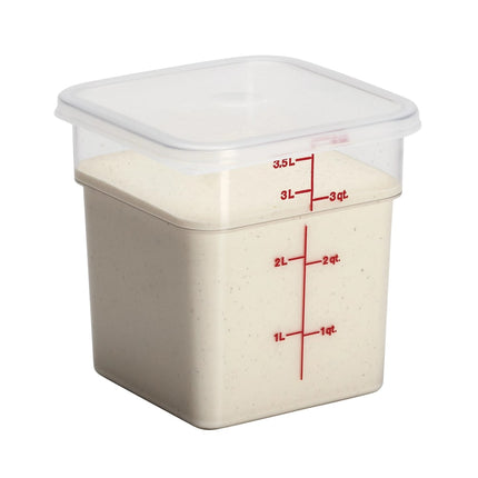 Cambro 4SFSCW135 Hộp Đựng Thực Phẩm Vuông CamSquare® 3.8 lít - Polycarbonate, Trong Suốt