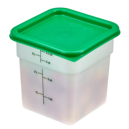 Hộp Đựng Thực Phẩm Vuông Cambro 4SFSP148 3.8 lít - CamSquare®, Trắng Tự Nhiên