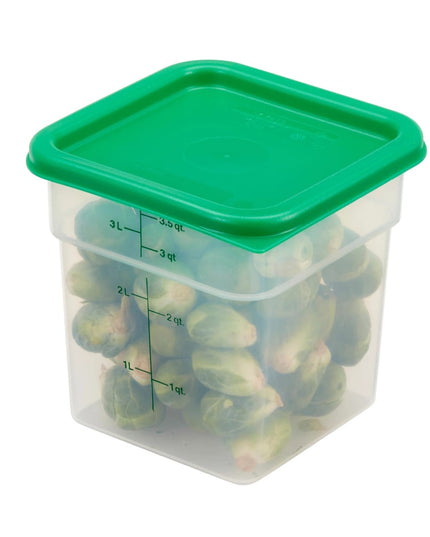 Hộp Đựng Thực Phẩm Vuông Cambro 4SFSPP190 3.8 lít - CamSquare®, Nhựa, Trong Mờ