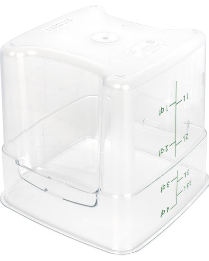 Hộp Đựng Thực Phẩm Vuông Cambro 4SFSPROCW135 FreshPro 3.8 l - CamSquare®, Polycarbonate, Vạch Chia Màu Xanh