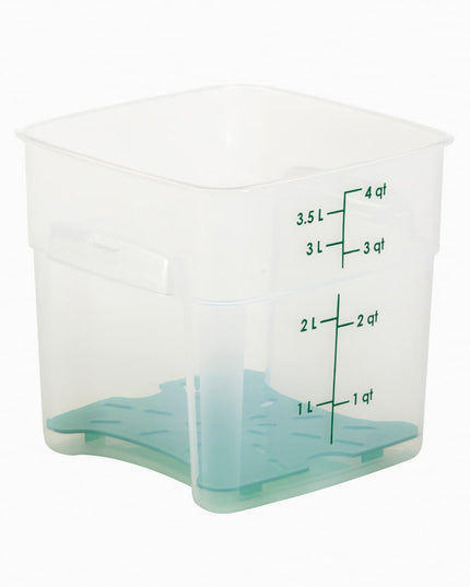 Hộp Đựng Thực Phẩm Vuông FreshPro Cambro 4SFSPROPP190 Dung Tích 3.8 l - CamSquare®, Polypropylene, Trong Mờ