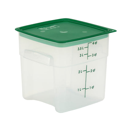 Hộp Đựng Thực Phẩm Vuông FreshPro Cambro 4SFSPROPP190 Dung Tích 3.8 l - CamSquare®, Polypropylene, Trong Mờ