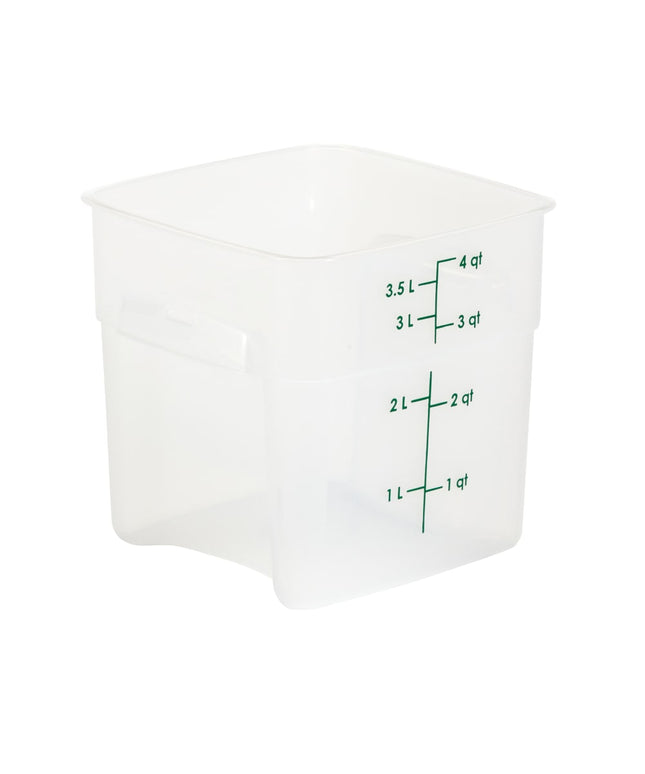 Hộp Đựng Thực Phẩm Vuông FreshPro Cambro 4SFSPROPP190 Dung Tích 3.8 l - CamSquare®, Polypropylene, Trong Mờ