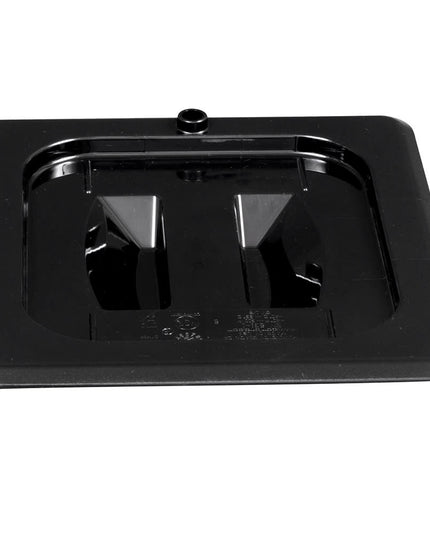 Nắp Khay Thực Phẩm Camwear Cambro 60CWCH110 - Cỡ 1/6, Phẳng Có Tay Cầm, Màu Đen