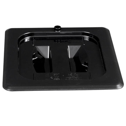 Nắp Khay Thực Phẩm Camwear Cambro 60CWCH110 - Cỡ 1/6, Phẳng Có Tay Cầm, Màu Đen