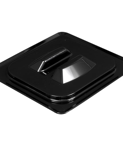 Nắp Khay Thực Phẩm Camwear Cambro 60CWCH110 - Cỡ 1/6, Phẳng Có Tay Cầm, Màu Đen