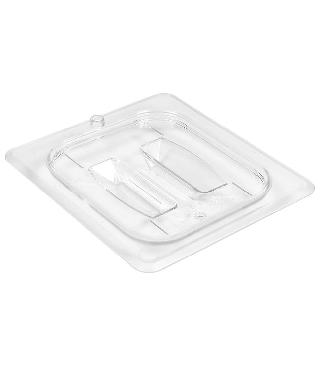 Cambro 60CWCH135 Camwear® Nắp Khay Thực Phẩm Cỡ 1/6 Có Tay Cầm, Polycarbonate, Trong Suốt