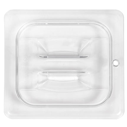 Cambro 60CWCH135 Camwear® Nắp Khay Thực Phẩm Cỡ 1/6 Có Tay Cầm, Polycarbonate, Trong Suốt