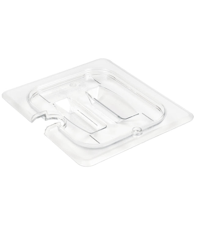 Cambro 60CWCHN135 Camwear Nắp Khay Đựng Thực Phẩm - Cỡ 1/6, Có Rãnh Tay Cầm, Trong Suốt