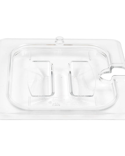 Cambro 60CWCHN135 Camwear Nắp Khay Đựng Thực Phẩm - Cỡ 1/6, Có Rãnh Tay Cầm, Trong Suốt