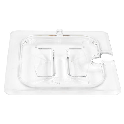 Cambro 60CWCHN135 Camwear Nắp Khay Đựng Thực Phẩm - Cỡ 1/6, Có Rãnh Tay Cầm, Trong Suốt