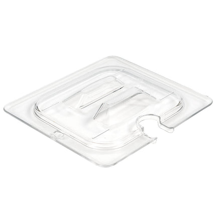 Cambro 60CWCHN135 Camwear Nắp Khay Đựng Thực Phẩm - Cỡ 1/6, Có Rãnh Tay Cầm, Trong Suốt