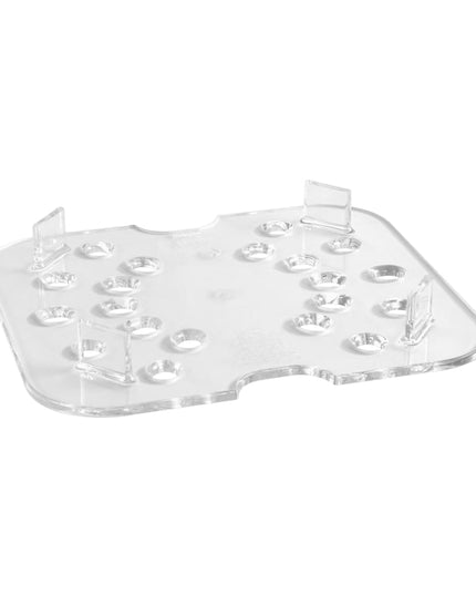 Cambro 60CWD135 Camwear Khay Ráo Nước Khay Đựng Thực Phẩm - Kích Thước 1/6, Trong Suốt