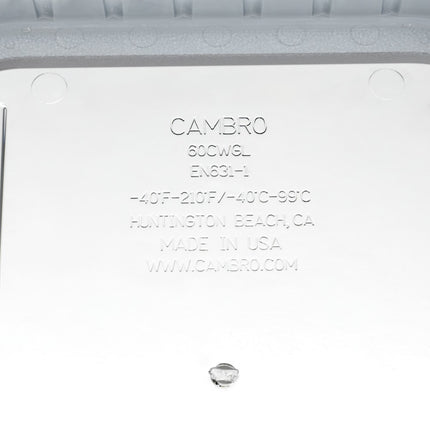 Cambro 60CWGL135 Nắp Khay Thực Phẩm GripLid - Cỡ 1/6, Trong Suốt