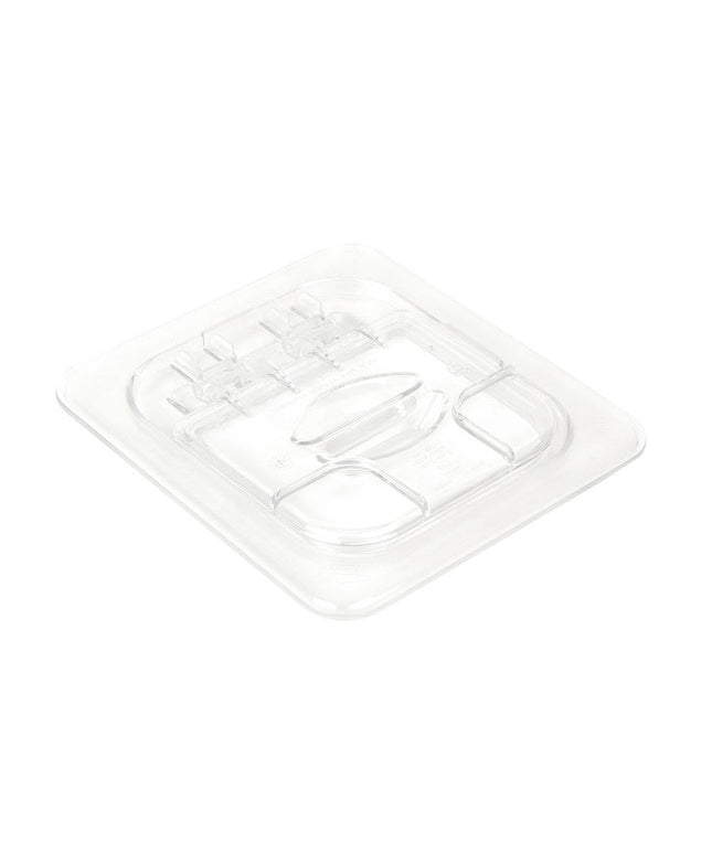 Cambro 60CWL135 FlipLid Nắp Khay Thực Phẩm - Kích Thước 1/6, Bản Lề, Trong Suốt