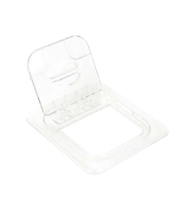 Cambro 60CWL135 FlipLid Nắp Khay Thực Phẩm - Kích Thước 1/6, Bản Lề, Trong Suốt