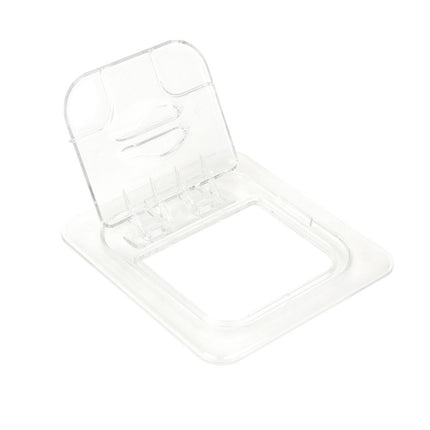 Cambro 60CWL135 FlipLid Nắp Khay Thực Phẩm - Kích Thước 1/6, Bản Lề, Trong Suốt