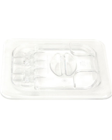 Cambro 60CWL135 FlipLid Nắp Khay Thực Phẩm - Kích Thước 1/6, Bản Lề, Trong Suốt