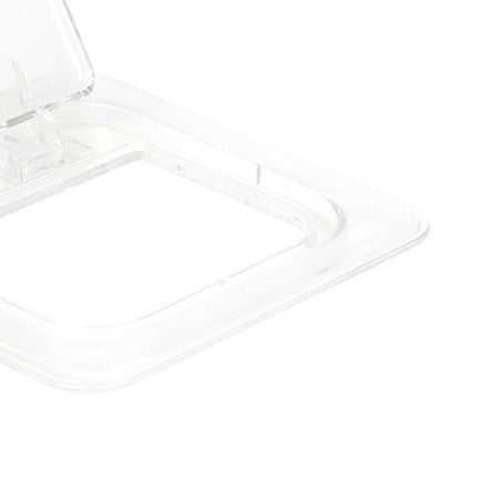 Cambro 60CWL135 FlipLid Nắp Khay Thực Phẩm - Kích Thước 1/6, Bản Lề, Trong Suốt