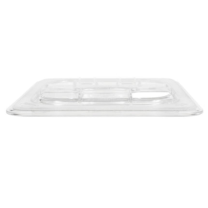 Nắp Khay Thực Phẩm FlipLid Cambro 60CWLN135 - Kích Thước 1/6, Có Rãnh, Bản Lề, Trong Suốt