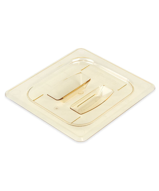 Nắp Khay Thực Phẩm Cambro 60HPCH150 H-Pan - Cỡ 1/6, Chống Dính, Phẳng Có Tay Cầm, Màu Hổ Phách