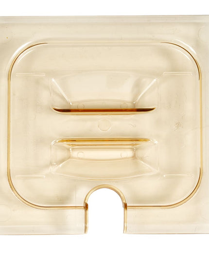 Cambro 60HPCHN150 Nắp Khay Thực Phẩm H-Pan - Cỡ 1/6, Chống Dính, Có Rãnh Tay Cầm, Màu Hổ Phách