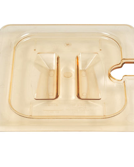 Cambro 60HPCHN150 Nắp Khay Thực Phẩm H-Pan - Cỡ 1/6, Chống Dính, Có Rãnh Tay Cầm, Màu Hổ Phách