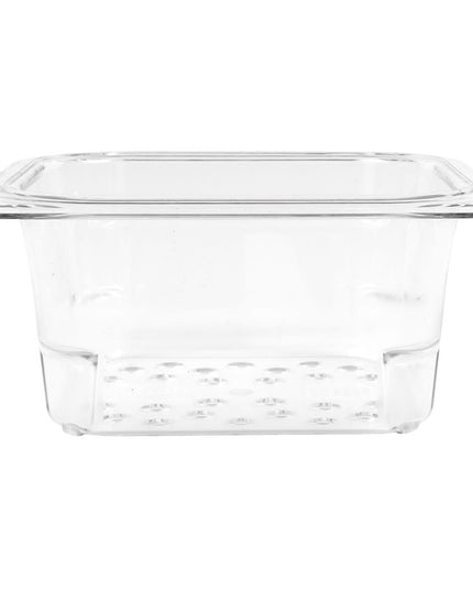 Rổ Lọc Camwear Cambro 63CLRCW135 - Kích Thước 1/6, Sâu 7.6 cm, Trong Suốt