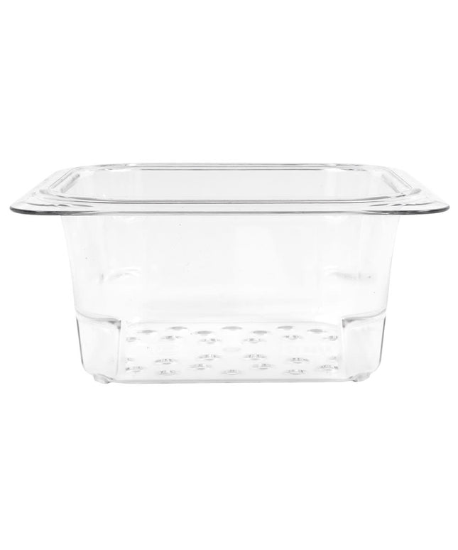 Rổ Lọc Camwear Cambro 63CLRCW135 - Kích Thước 1/6, Sâu 7.6 cm, Trong Suốt