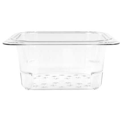 Rổ Lọc Camwear Cambro 63CLRCW135 - Kích Thước 1/6, Sâu 7.6 cm, Trong Suốt
