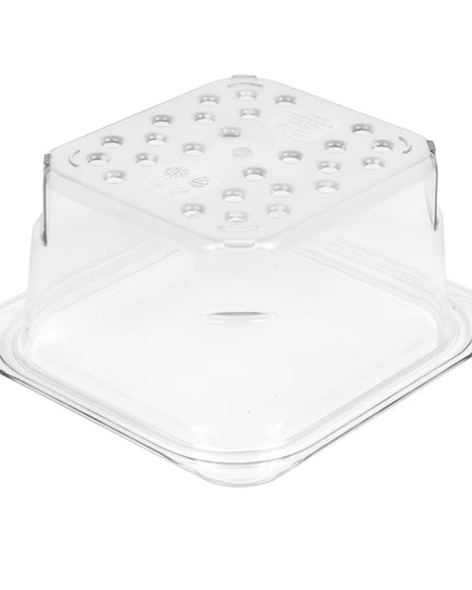 Rổ Lọc Camwear Cambro 63CLRCW135 - Kích Thước 1/6, Sâu 7.6 cm, Trong Suốt