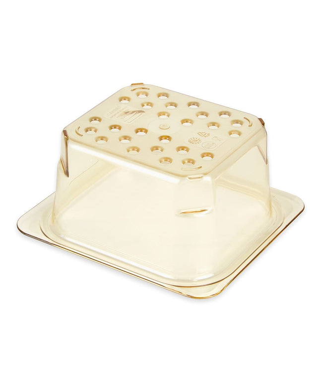 Cambro 63CLRHP150 Rổ Lọc H-Pan - Kích Thước 1/6, Sâu 7.6 cm, Màu Hổ Phách