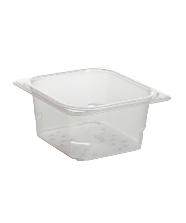 Cambro 63CLRPP190 Rổ Lọc Khay Thực Phẩm - Cỡ 1/6, Sâu 7.6 cm, Trong Mờ