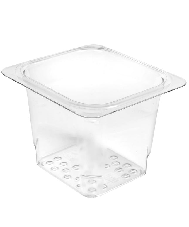 Cambro 65CLRCW135 Camwear Rổ Lọc - Cỡ 1/6, 12.7 cm Sâu, Trong Suốt
