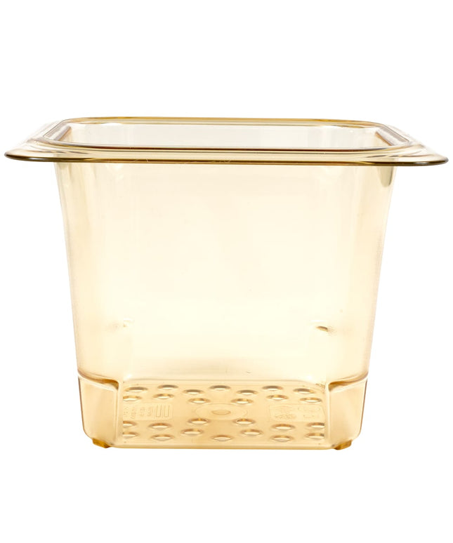 Cambro 65CLRHP150 Rổ Lọc H-Pan - Kích Thước 1/6, Sâu 12.7 cm, Màu Hổ Phách