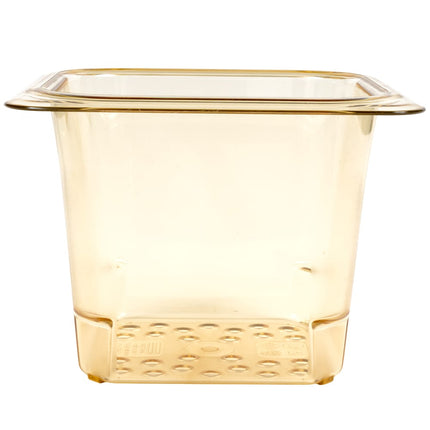 Cambro 65CLRHP150 Rổ Lọc H-Pan - Kích Thước 1/6, Sâu 12.7 cm, Màu Hổ Phách
