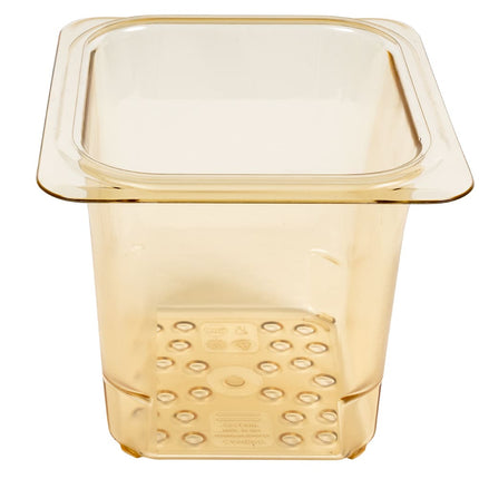 Cambro 65CLRHP150 Rổ Lọc H-Pan - Kích Thước 1/6, Sâu 12.7 cm, Màu Hổ Phách