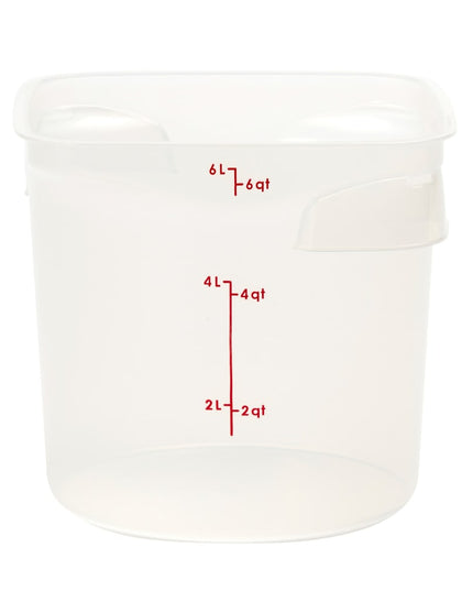 Hộp Đựng Thực Phẩm Tròn CamRound® FreshPro Cambro 6RFSPROPP190 5.7 lít - Polypropylene, Trong Mờ