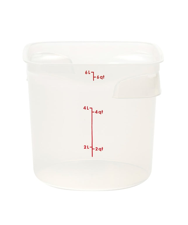 Hộp Đựng Thực Phẩm Tròn CamRound® FreshPro Cambro 6RFSPROPP190 5.7 lít - Polypropylene, Trong Mờ