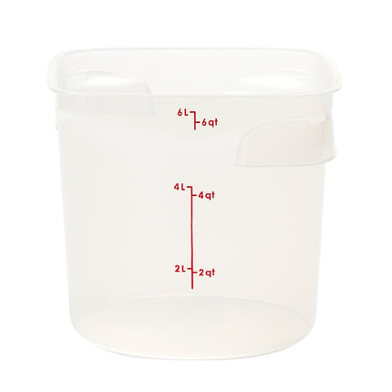 Hộp Đựng Thực Phẩm Tròn CamRound® FreshPro Cambro 6RFSPROPP190 5.7 lít - Polypropylene, Trong Mờ