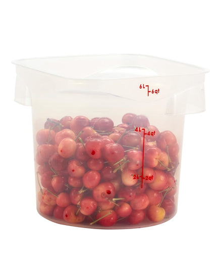 Hộp Đựng Thực Phẩm Tròn CamRound® FreshPro Cambro 6RFSPROPP190 5.7 lít - Polypropylene, Trong Mờ