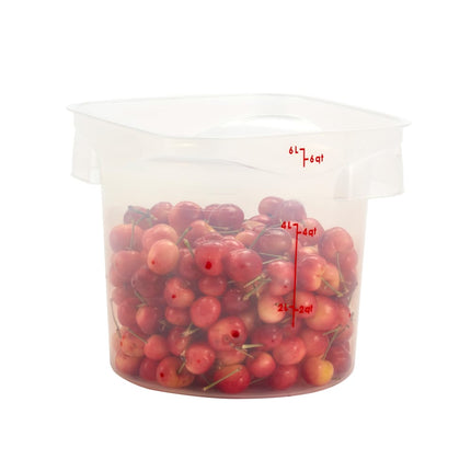 Hộp Đựng Thực Phẩm Tròn CamRound® FreshPro Cambro 6RFSPROPP190 5.7 lít - Polypropylene, Trong Mờ
