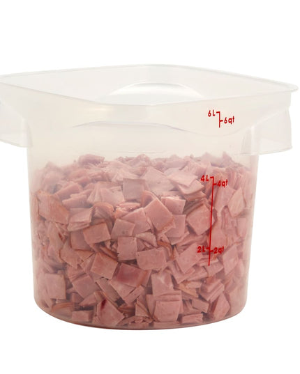Hộp Đựng Thực Phẩm Tròn CamRound® FreshPro Cambro 6RFSPROPP190 5.7 lít - Polypropylene, Trong Mờ